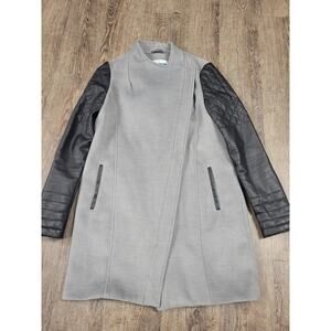 Anthropologie Pim & Larkin Coat Size Small Black& Gray Jacket Women